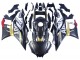 Carena Moto Yamaha YZF R3/R25 2022-2024 - Nero Fibra di Carbonio Stile Oro Rosso ABBOT