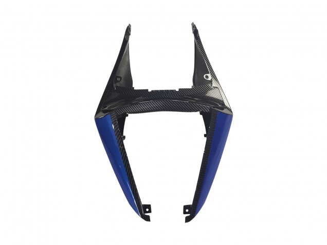 Carena Moto Yamaha YZF R3/R25 2022-2024 - Nero Fibra di Carbonio Stile Argento Blu