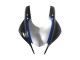 Carena Moto Yamaha YZF R3/R25 2022-2024 - Nero Fibra di Carbonio Stile Argento Blu