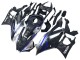 Carena Moto Yamaha YZF R3/R25 2022-2024 - Marmo Nero Argento Blu Forgiato Fibra di Carbonio Stile