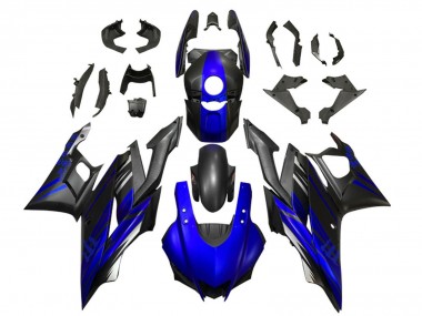 Carena Moto Yamaha YZF R3/R25 2022-2024 - Blu Nero Opaco