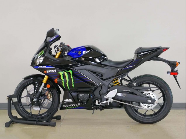 Carena Moto Yamaha YZF R3/R25 2022-2024 - Blu Verde Nero Mostro Yamalube ENEOS