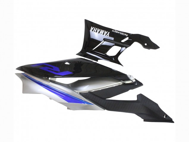 Carena Moto Yamaha YZF R3/R25 2022-2024 - Argento Blu Nero Lucido