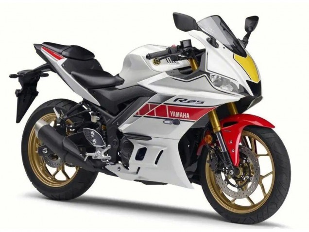 Carena Moto Yamaha YZF R3/R25 2022-2024 - Bianco Rosso Nero