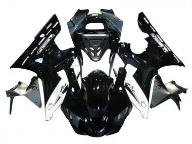 Carena Moto Yamaha YZF 1000 R1 2000-2001 - Nero Lucido Bianco Michelin