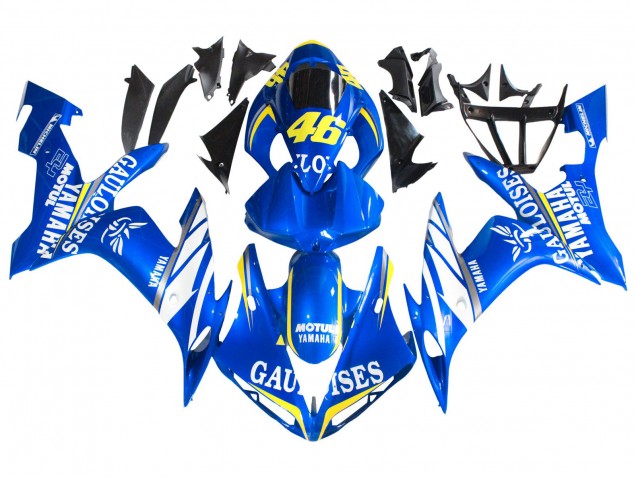 Carena Moto Yamaha YZF 1000 R1 2004-2006 - Blu Bianco Giallo Motul Gauloises 46
