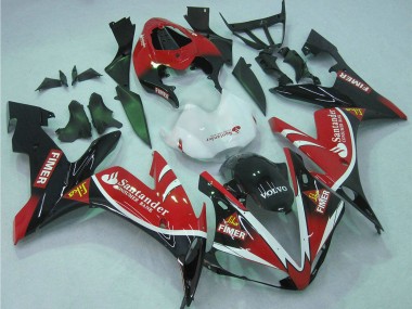 Carena Moto Yamaha YZF 1000 R1 2004-2006 - Rosso Bianco Nero Verde Volvo Jika Fimer Santander
