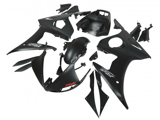 Carena Moto Yamaha YZF R6S 2006-2009 - Nero Opaco