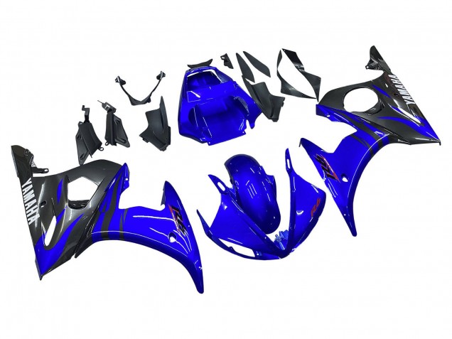 Carena Moto Yamaha YZF R6S 2006-2009 - Blu Nero