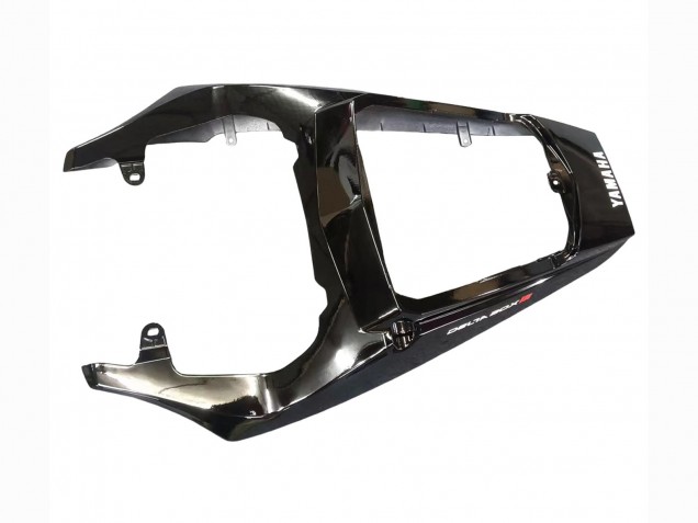 Carena Moto Yamaha YZF R6S 2006-2009 - Nero Lucido Nero Opaco Bianco Decals