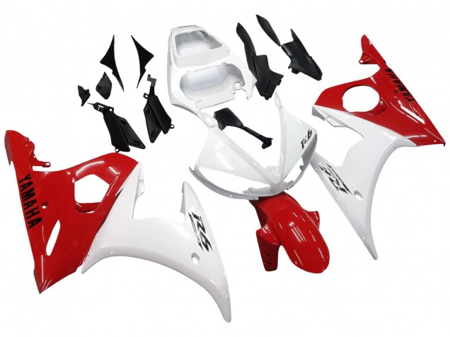 Carena Moto Yamaha YZF R6S 2006-2009 - Bianco Rosso