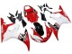 Carena Moto Yamaha YZF R6S 2006-2009 - Bianco Rosso Nero Lucido