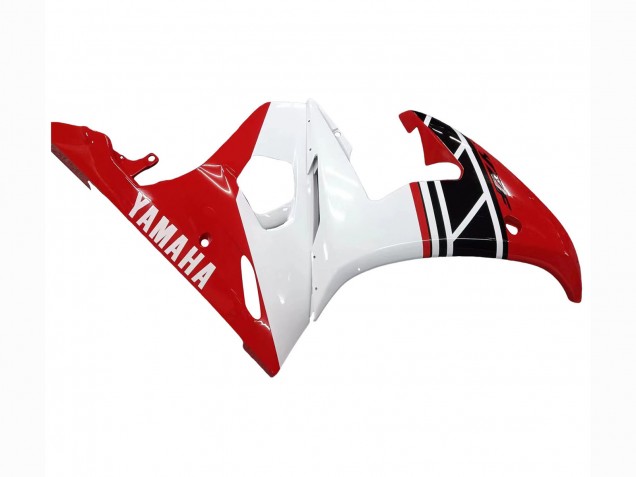 Carena Moto Yamaha YZF R6S 2006-2009 - Bianco Rosso Nero Lucido