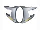 Carena Moto Yamaha YZF R6S 2006-2009 - Grigio Opaco Nero Opaco Oro Decals