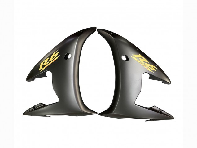 Carena Moto Yamaha YZF R6S 2006-2009 - Nero Lucido Nero Opaco Oro Decals