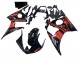 Carena Moto Yamaha YZF R6S 2006-2009 - Nero Lucido Rosso