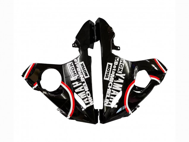Carena Moto Yamaha YZF R6S 2006-2009 - Nero Lucido Rosso Bianco Lucky Strike Motul