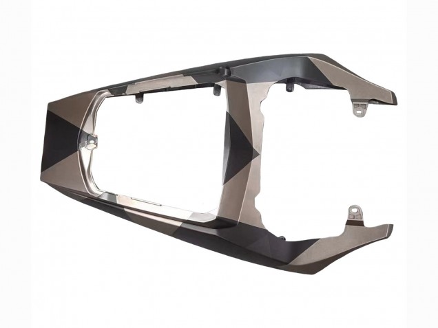 Carena Moto Yamaha YZF R6S 2006-2009 - Grigio Nero Opaco Geometrico