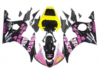 Carena Moto Yamaha YZF R6 2003-2004 - Giallo Rosa Nero Lucido Rossi Repsol 46