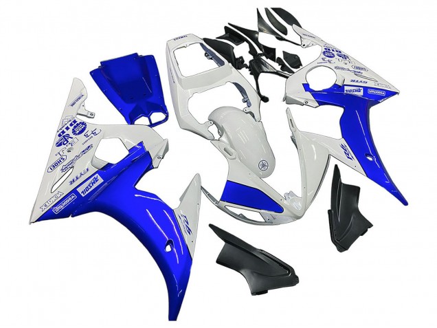 Carena Moto Yamaha YZF R6S 2006-2009 - Bianco Blu GYTR