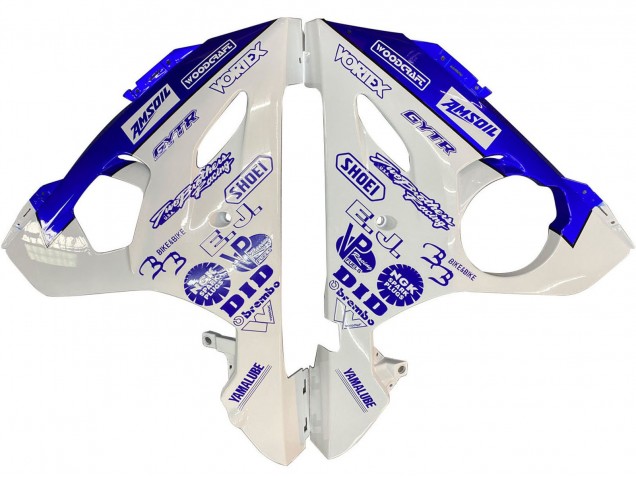 Carena Moto Yamaha YZF R6S 2006-2009 - Bianco Blu GYTR