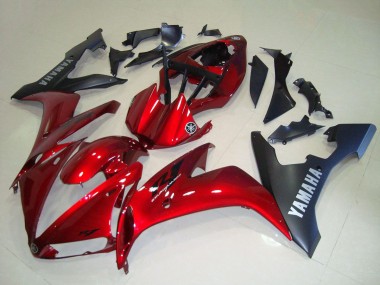 Carena Moto Yamaha YZF R1 2004-2006 - Rosso Nero Opaco