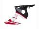 Carena Moto Yamaha YZF R6S 2006-2009 - Rosso Bianco Nero Opaco