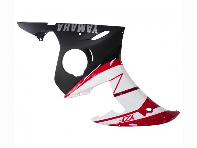 Carena Moto Yamaha YZF R6S 2006-2009 - Rosso Bianco Nero Opaco