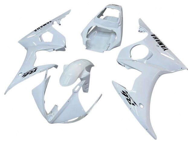 Carena Moto Yamaha YZF R6S 2006-2009 - Bianco Nero Decals