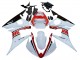 Carena Moto Yamaha YZF R6S 2006-2009 - Bianco Rosso Nero Lucido
