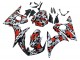 Carena Moto Yamaha YZF R6S 2006-2009 - Nero Rosso Grigio Camouflage