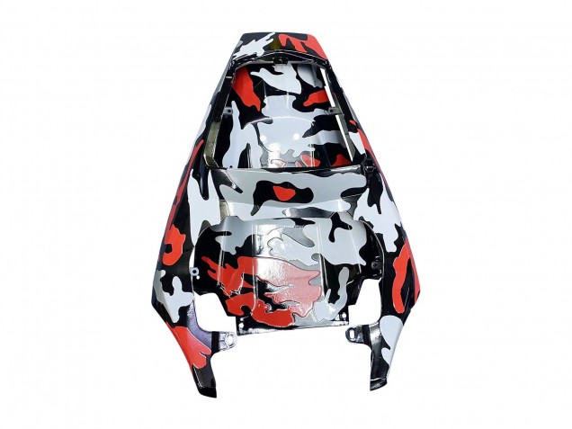 Carena Moto Yamaha YZF R6S 2006-2009 - Nero Rosso Grigio Camouflage