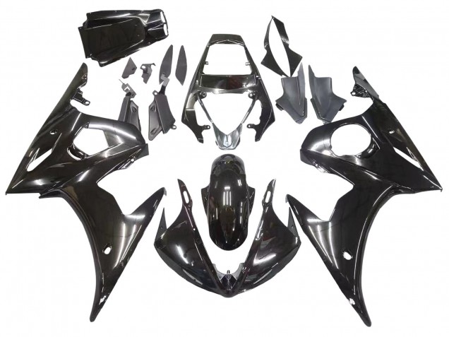 Carena Moto Yamaha YZF R6S 2006-2009 - Nero Lucido
