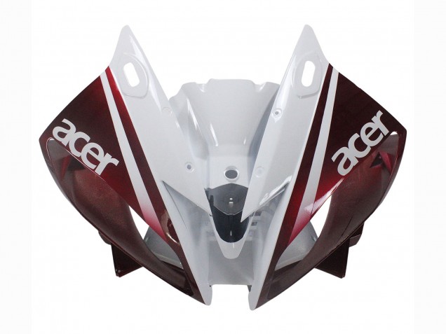 Carena Moto Yamaha YZF 600 R6 2006-2007 - Bianco Rosso Bordeaux Fiat Acer Yamalube