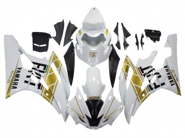 Carena Moto Yamaha YZF 600 R6 2006-2007 - Bianco Oro Nero Fiat
