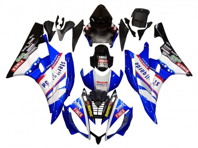 Carena Moto Yamaha YZF 600 R6 2006-2007 - Bianco Blu Nero Fimer Volvo Yamalube Sterilgarda