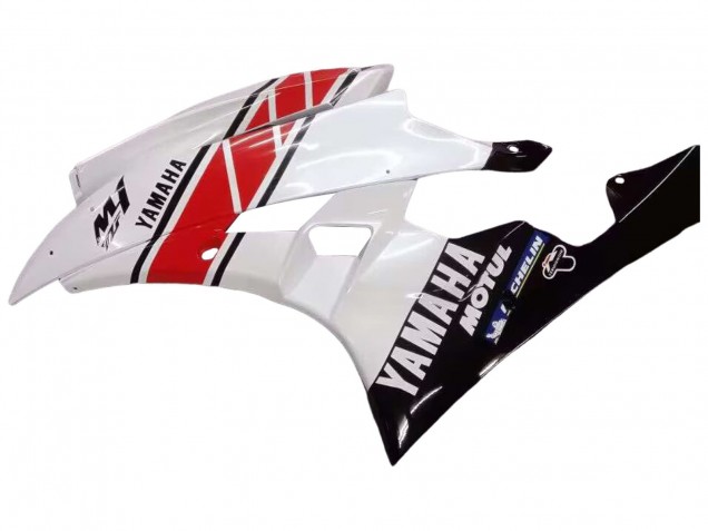 Carena Moto Yamaha YZF 600 R6 2006-2007 - Bianco Rosso Nero Motul