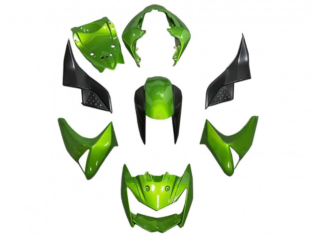 Carena Moto Kawasaki Z1000 2003-2006 - Verde Nero Lucido