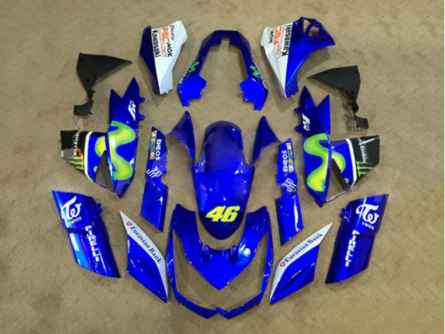 Carena Moto Kawasaki Z1000 2010-2013 - Bianco Blu Giallo Mostro