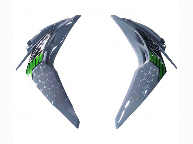 Carena Moto Kawasaki Z1000 2014-2019 - Nero Verde Grigio