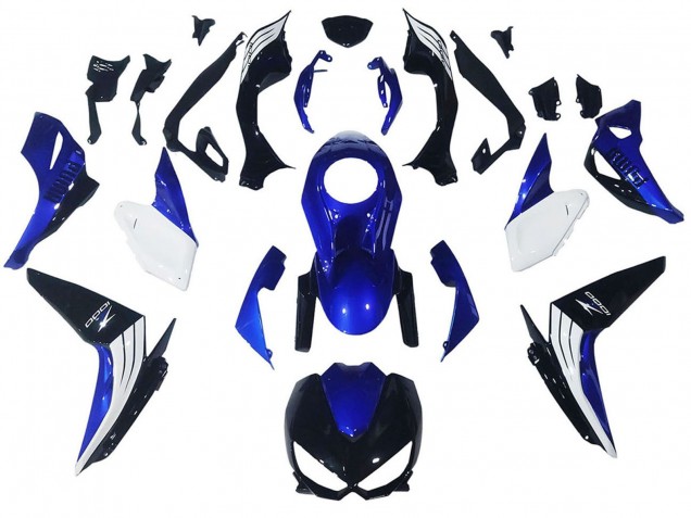 Carena Moto Kawasaki Z1000 2014-2019 - Bianco Blu Nero