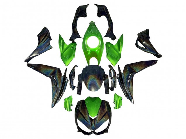 Carena Moto Kawasaki Z1000 2014-2019 - Verde Arcobaleno