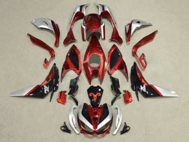Carena Moto Kawasaki Z1000 2014-2019 - Rosso Argento Nero
