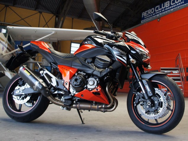 Carena Moto Kawasaki Z1000 2014-2019 - Rosso Bianco Arancia Nero
