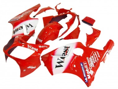 Carena Moto Kawasaki ZX12R 2000-2001 - Rosso Bianco Nero West
