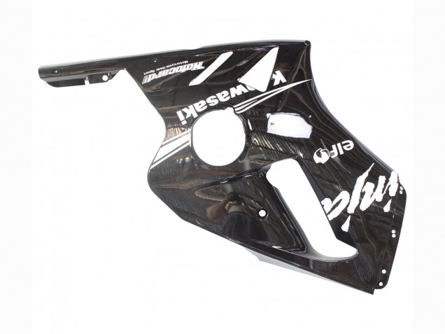 Carena Moto Kawasaki ZX12R 2000-2001 - Nero Lucido Bianco Elf Nevicare