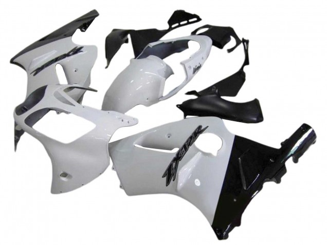 Carena Moto Kawasaki ZX12R 2000-2001 - Bianco Nero Lucido