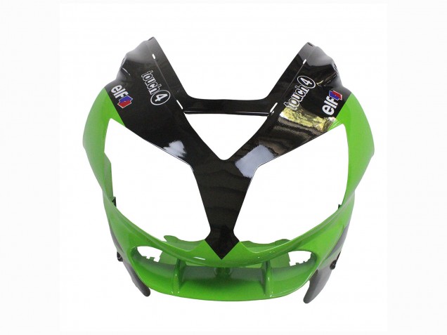Carena Moto Kawasaki ZX12R 2002-2006 - Verde Nero Lucido Elf Touch4 Mostro