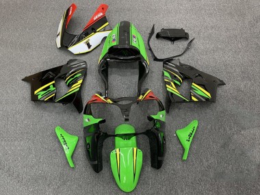 Carena Moto Kawasaki ZX9R 2000-2001 - Verde Arancia Nero