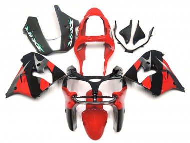 Carena Moto Kawasaki ZX9R 2000-2001 - Rosso Nero
